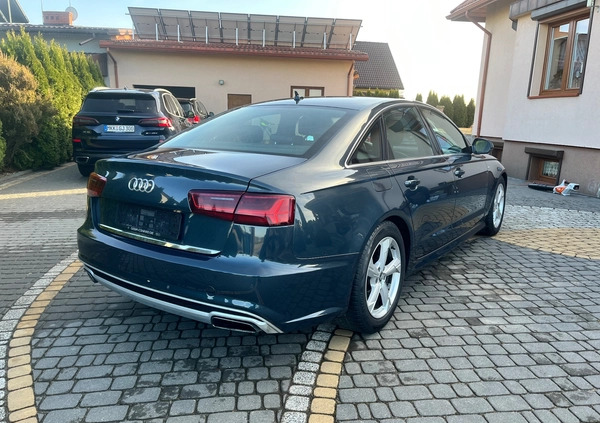 Audi A6 cena 75500 przebieg: 216000, rok produkcji 2015 z Siedlce małe 211